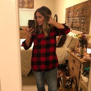 Timing Flannel Button Up Top M